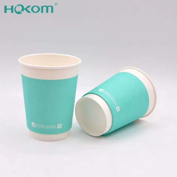 16 oz 500ml de doble pared de la pared mayorista Eco-friendly Take Logotipo de logotipo personalizado Cup Café de café desechable