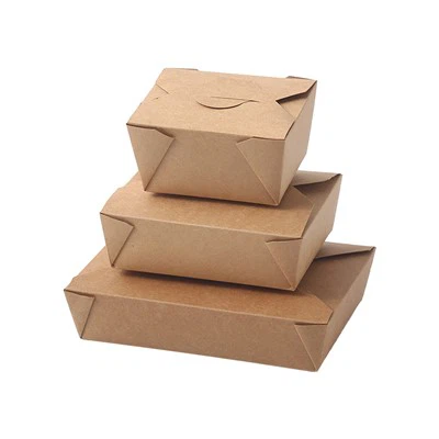 embalaje de caja de papel marrón